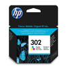 HP tinta 302,  F6U65AE   - tricolor